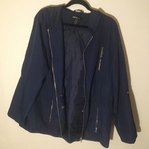 Navy Blue Raincoat